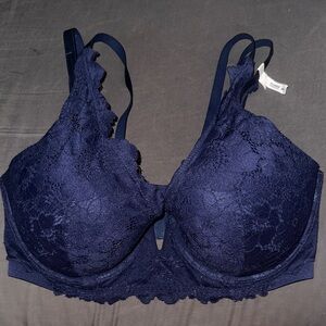 Aerie Plunge Midnight Blue Lace Bra